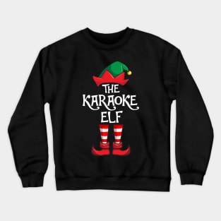 Karaoke Elf Matching Family Christmas Singing Crewneck Sweatshirt